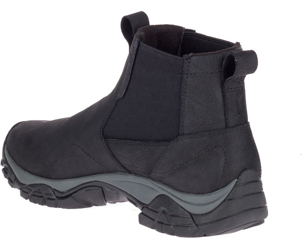 Merrell Boots Black - Moab Adventure Chelsea Waterproof - Mens 56WEMXUJL